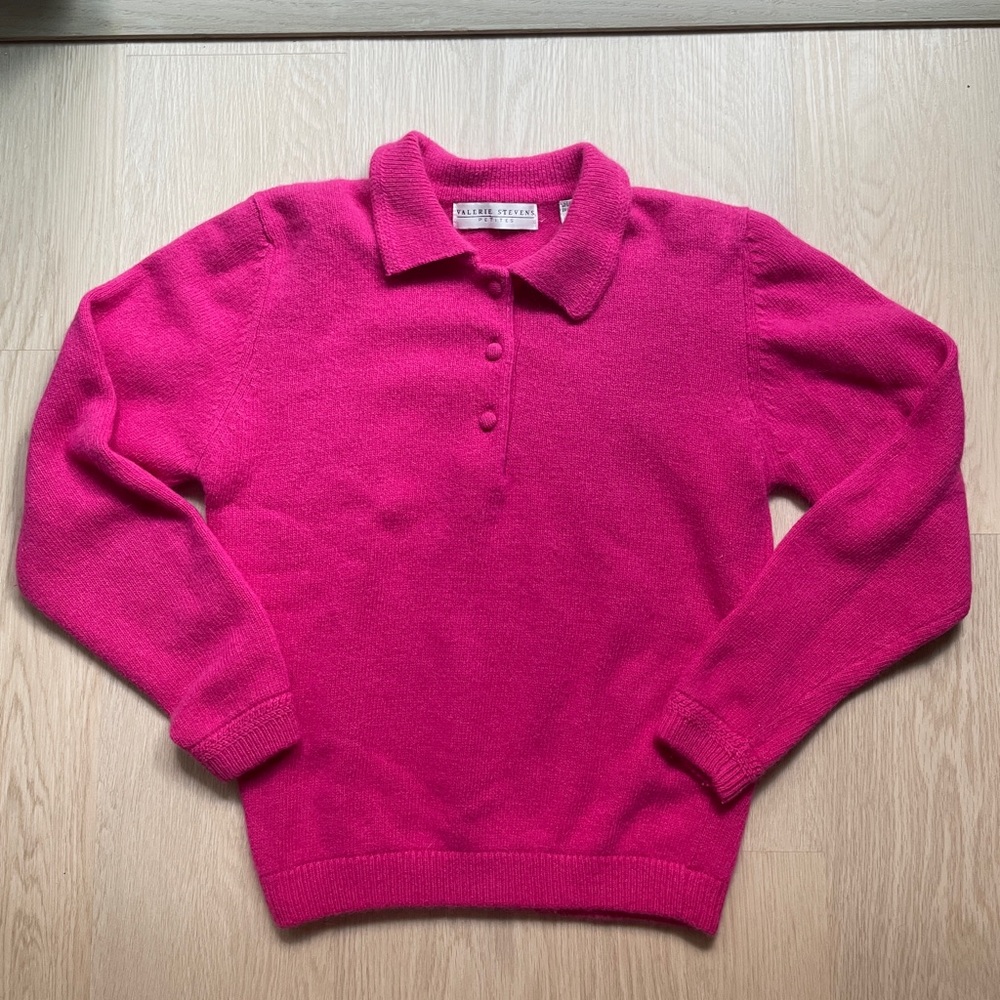 Valerie Stevens Lambswool and Angora Sweater